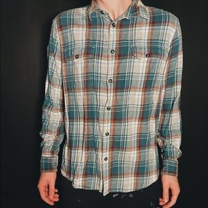 Mens Button Down Plaid Flannel